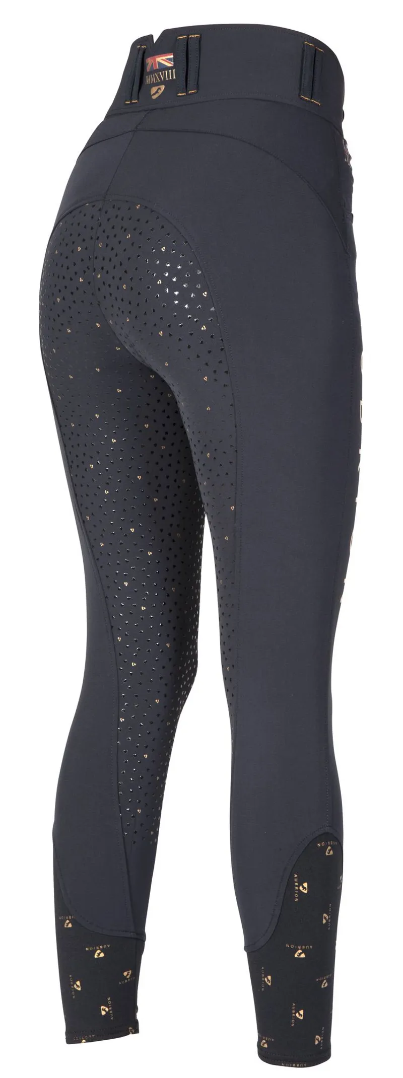 Shires Aubrion Team Girls Breeches - Black-2